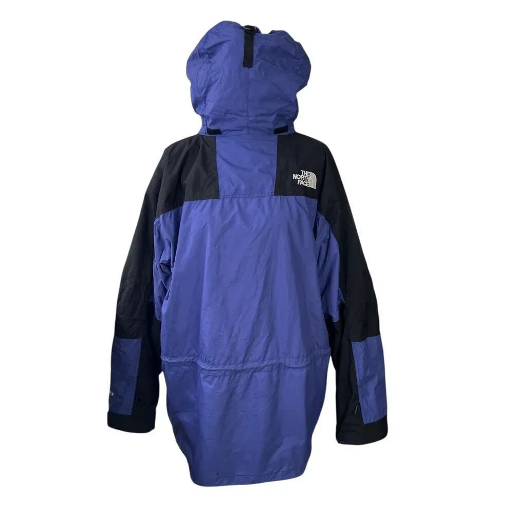 Vintage The North Face Men's Gore-Tex Waterproof Jacket Blue Outdoor Rain Sz XXL